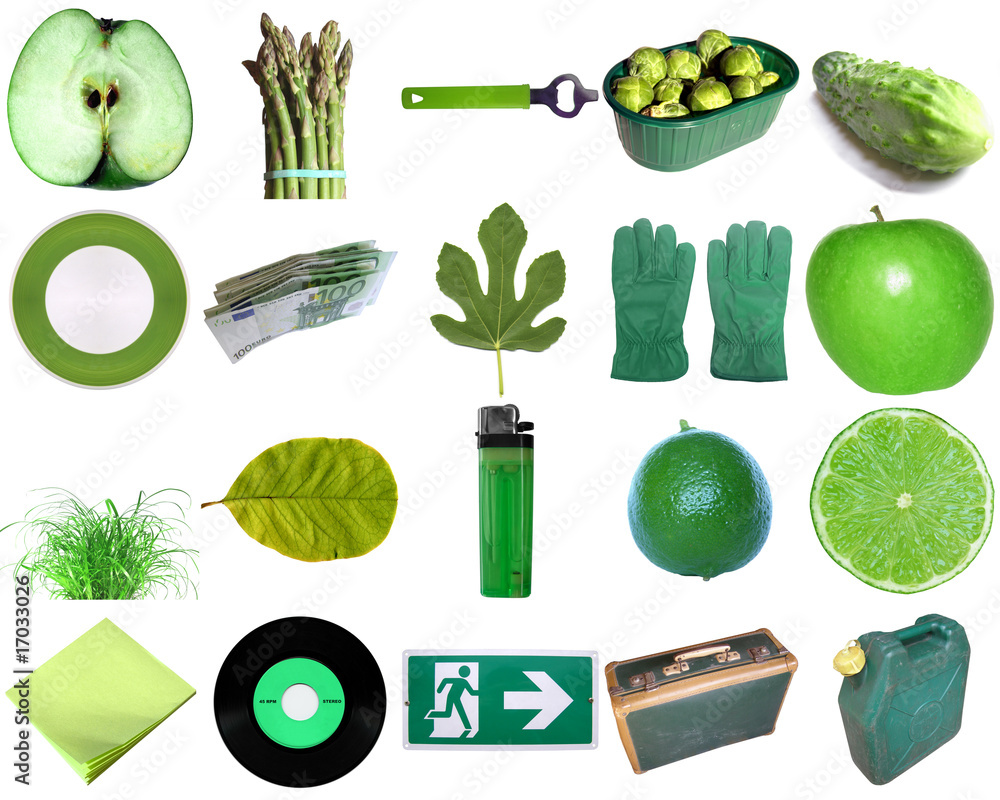 Green objects Stock Photo | Adobe Stock