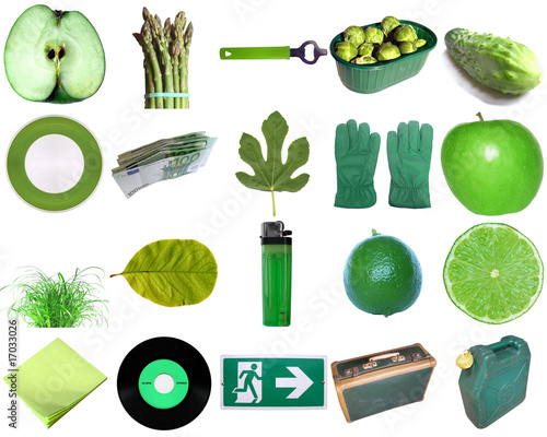 Green objects
