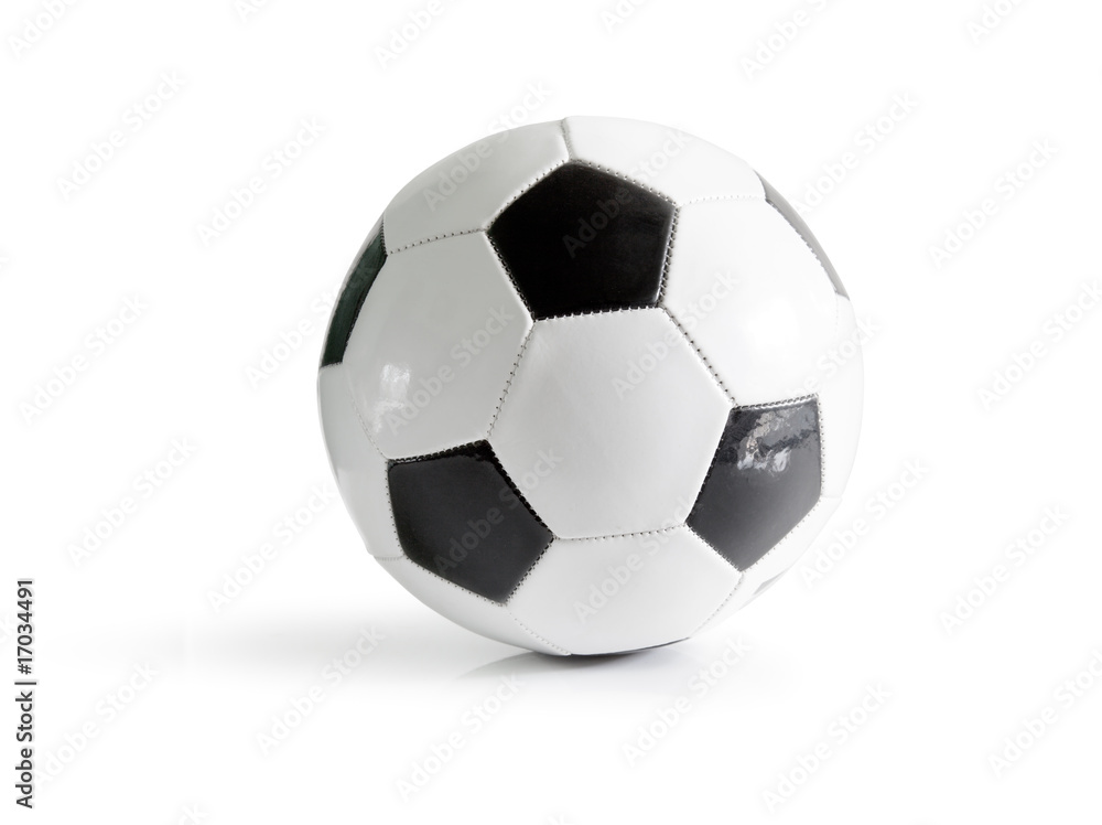 high resolution soccer ball isolated on white