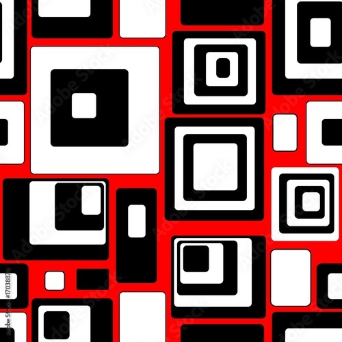 Seamless retro pattern with rectangles