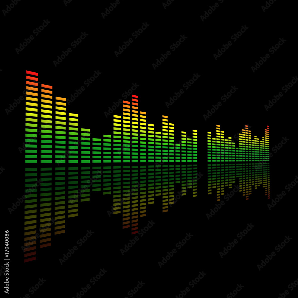 3D Dual Audio Led Level Meter ilustración de Stock | Adobe Stock