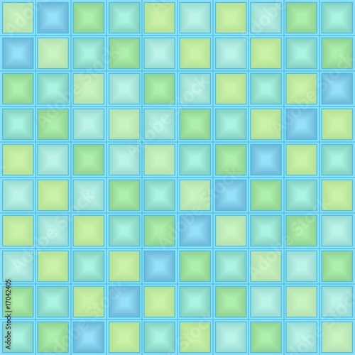 Motley 3d tiles. Seamless vector pattern