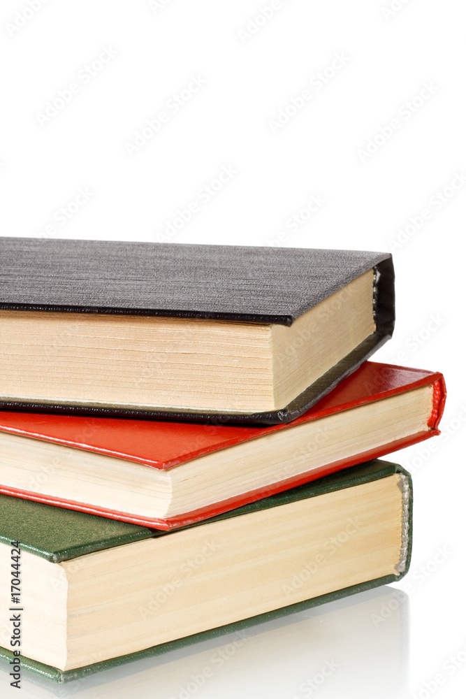 Book stack isolated on white background Book stack isolated on white background