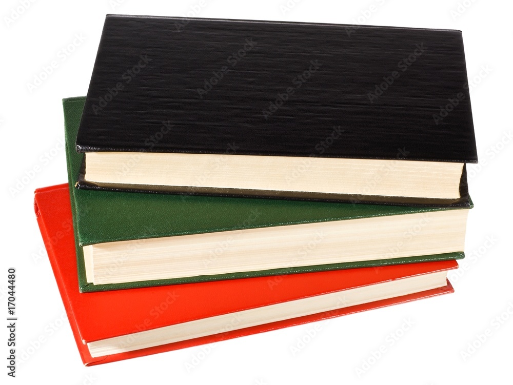 Book stack isolated on white background Book stack isolated on white background
