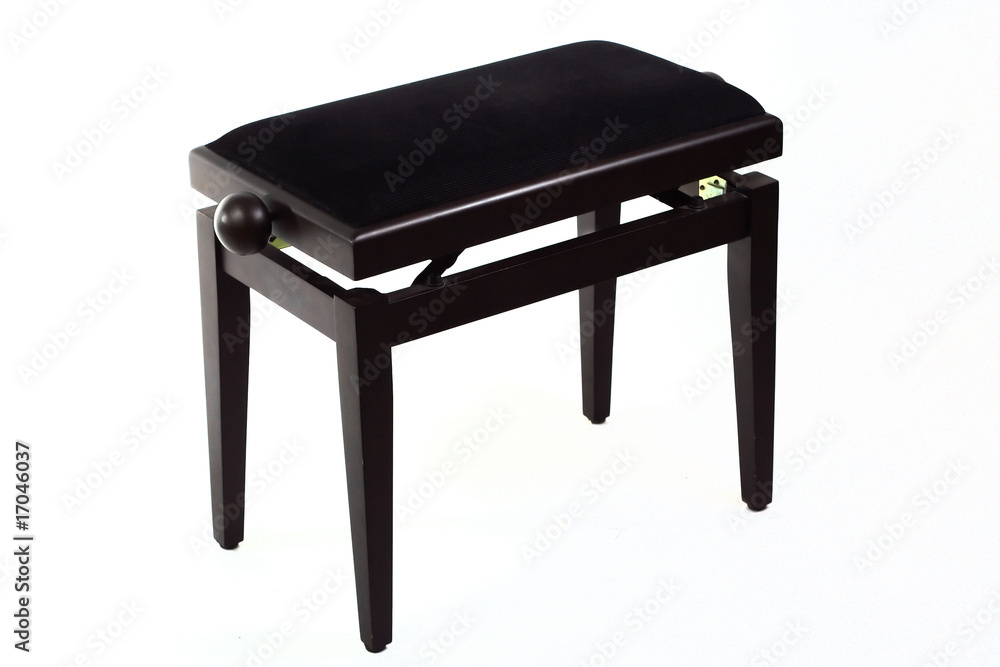 Black piano stool Black piano stool