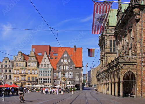 Am Marktplatz Bremen, mit Roland und Rathaus