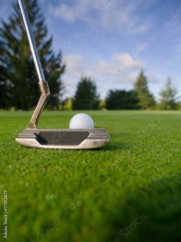 playing golf, place on golf club for logo