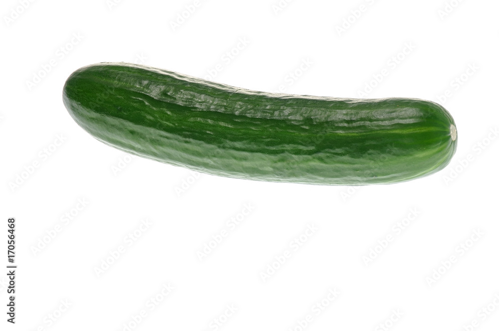 Green cocumber on white background Green cocumber on white background