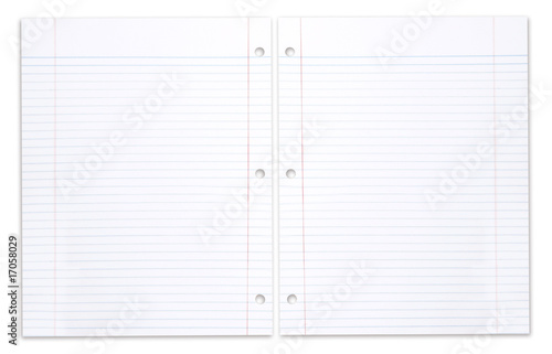 Spiral School Notebook With Lined Paper