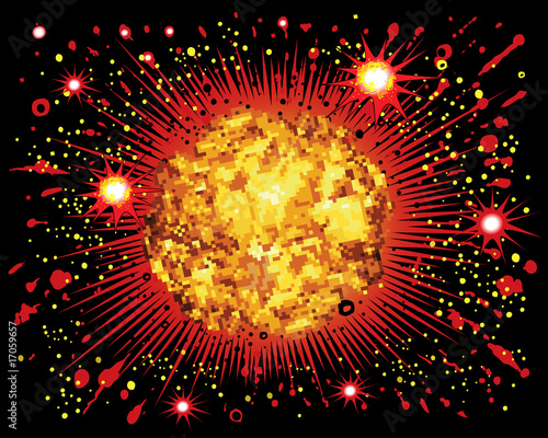 Comic book explosion