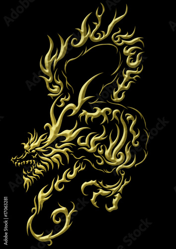 ドラゴンのトライバル3 黒 Stock イラスト Adobe Stock ドラゴンのトライバル3 黒 Stock イラスト Adobe Stock