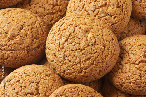 Oatmeal cookies close-up