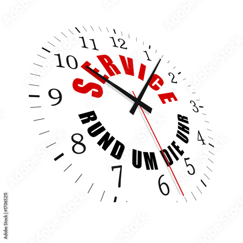service rund um die uhr - uhr