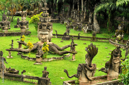buddha statues in vientiane,laos #17068007