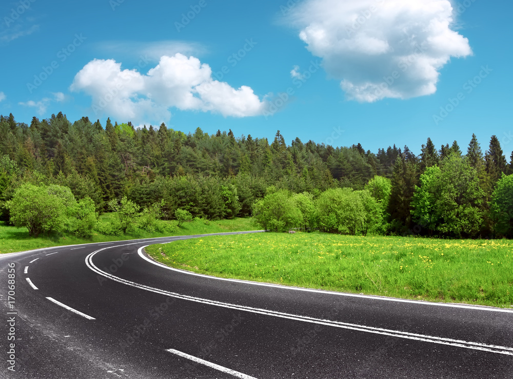 Naklejka premium Road