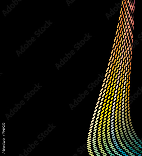 Wallpaper Mural Colorful dots dynamic line background Torontodigital.ca