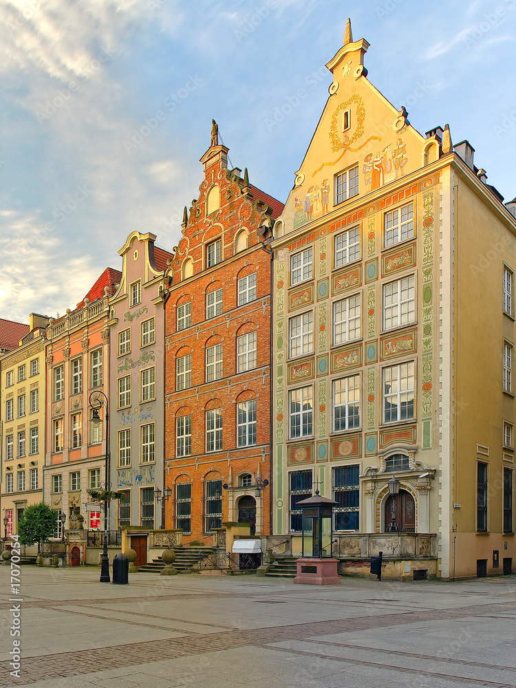 Beautiful houses in Gdansk