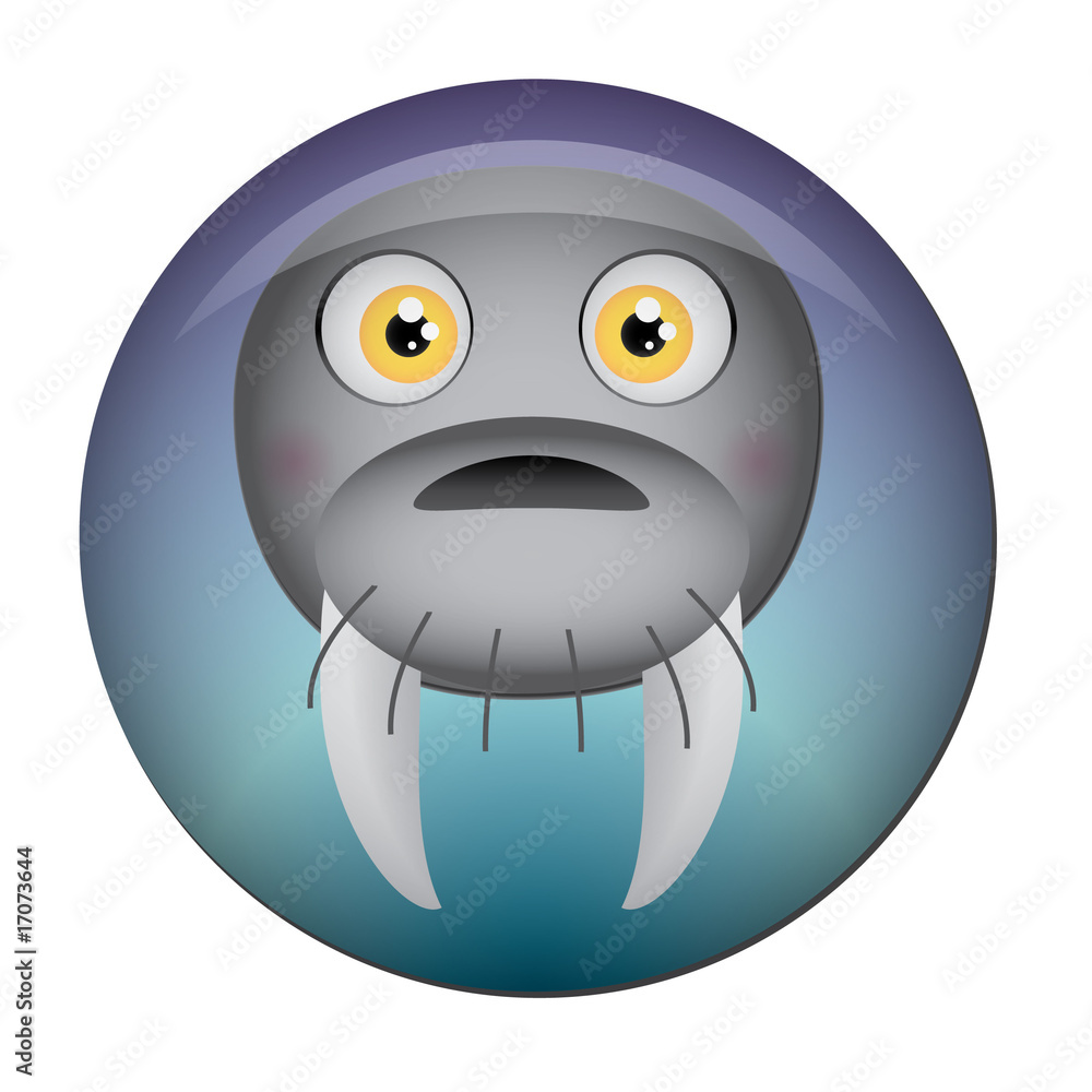 Obraz premium Chapa cabeza de morsa