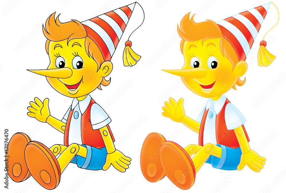 Буратино картинка png