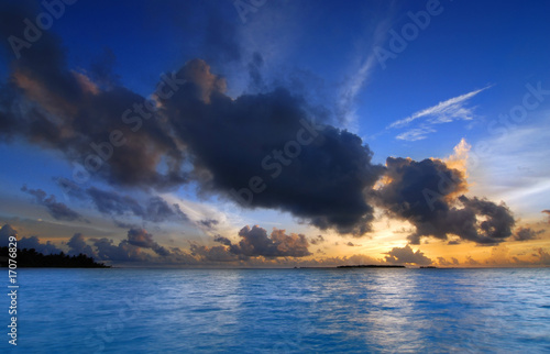 Sunset in the Maldives