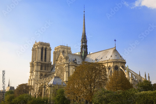 france; paris; Notre Dame; façade sud