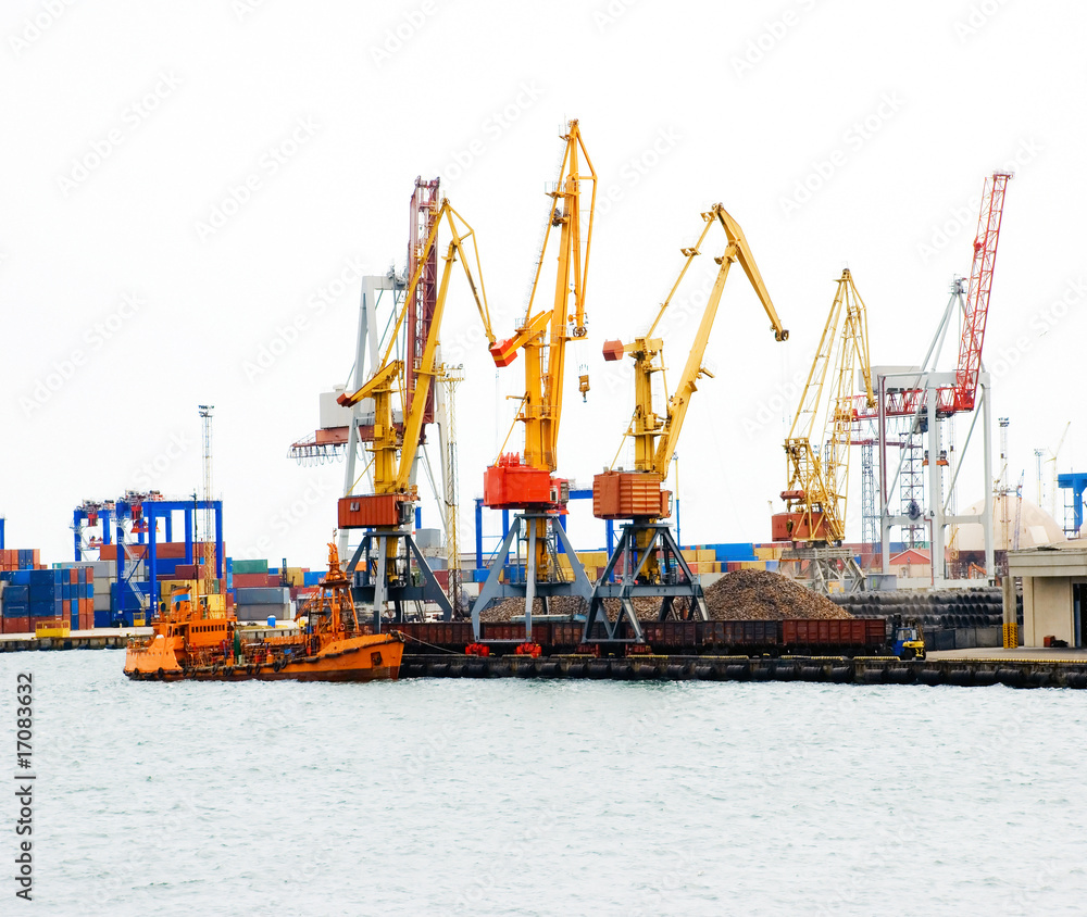 Fototapeta premium Port cranes