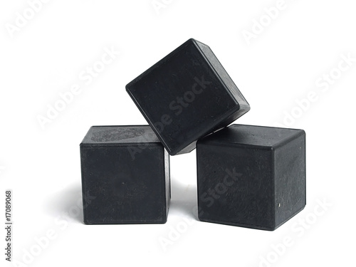 Black boxes over white