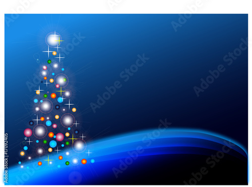 sapin illuminé