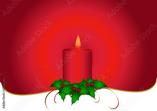 sfondo candelina natalizia
