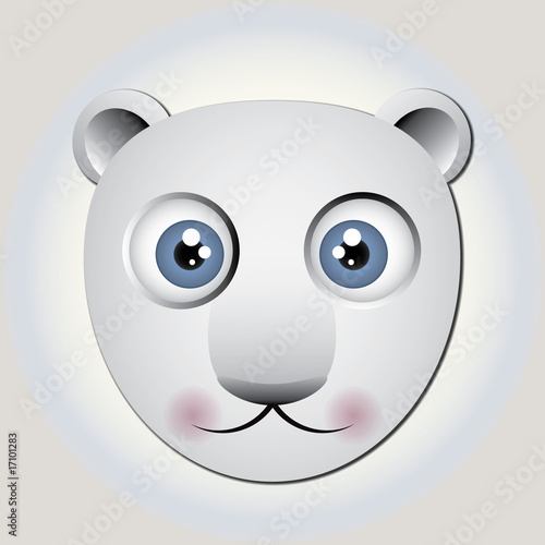 Cabeza de oso polar