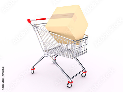 Cart with box