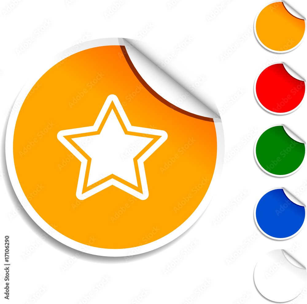 Star sheet icon. Vector illustration Star sheet icon. Vector illustration