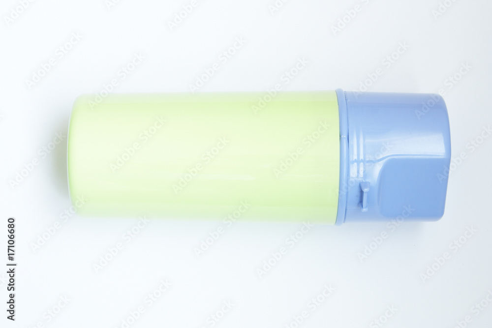 Thermos flask isolated on white Thermos flask isolated on white
