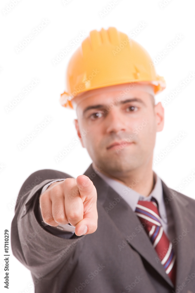 Engineer with yellow hat Engineer with yellow hat