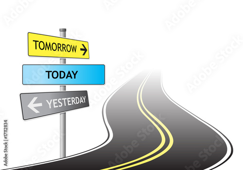 Road and signs