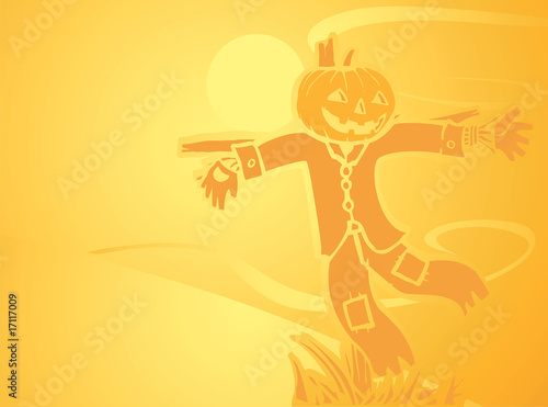 Halloween Scarecrow Background