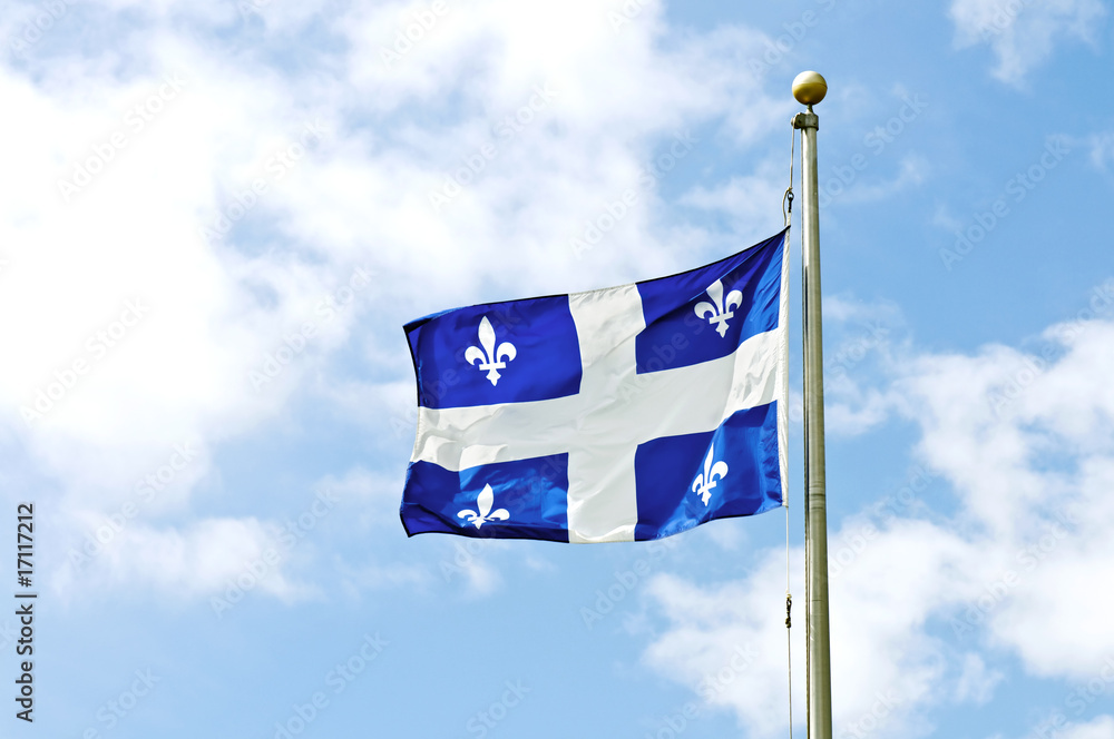 Obraz premium Flaga prowincji Quebec.