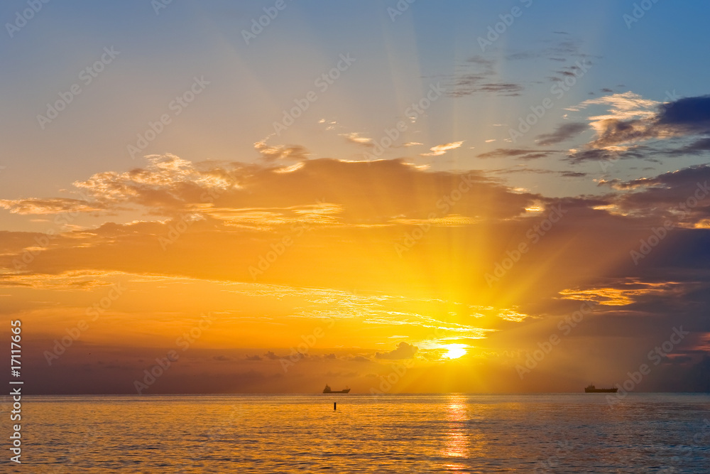 Sunrise over Atlantic ocean, FL, USA