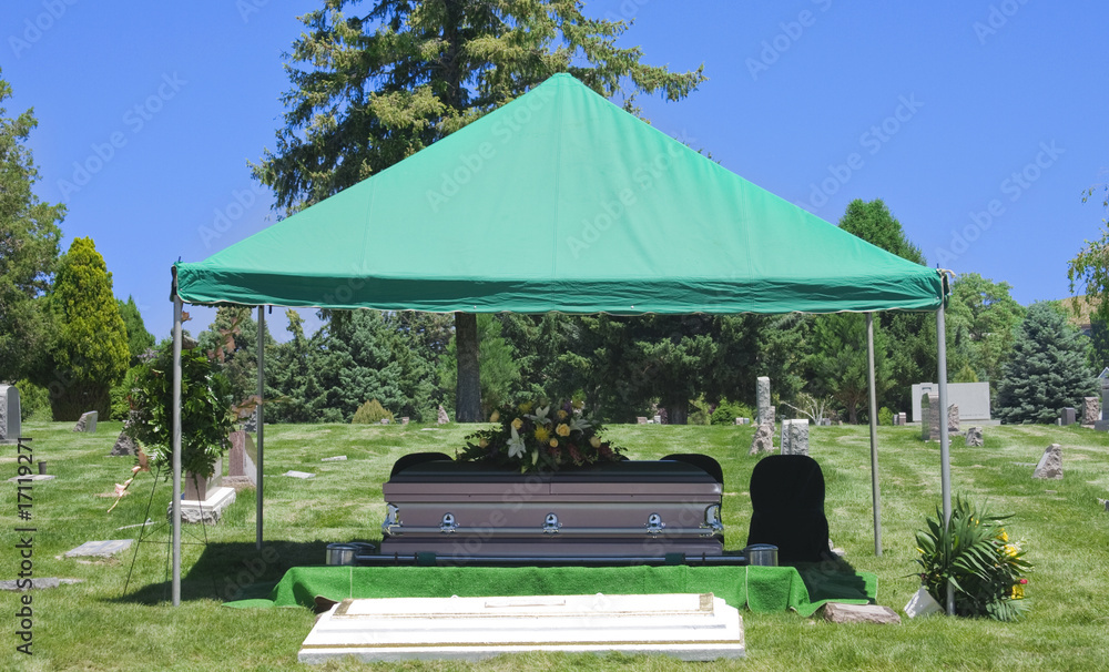 Cemetery Burial Funeral Casket Stock Photo Adobe Stock