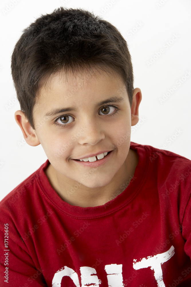 Portrait Of Smiling Young boy Portrait Of Smiling Young boy