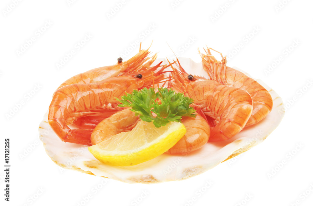 Prawns in shell Prawns in shell