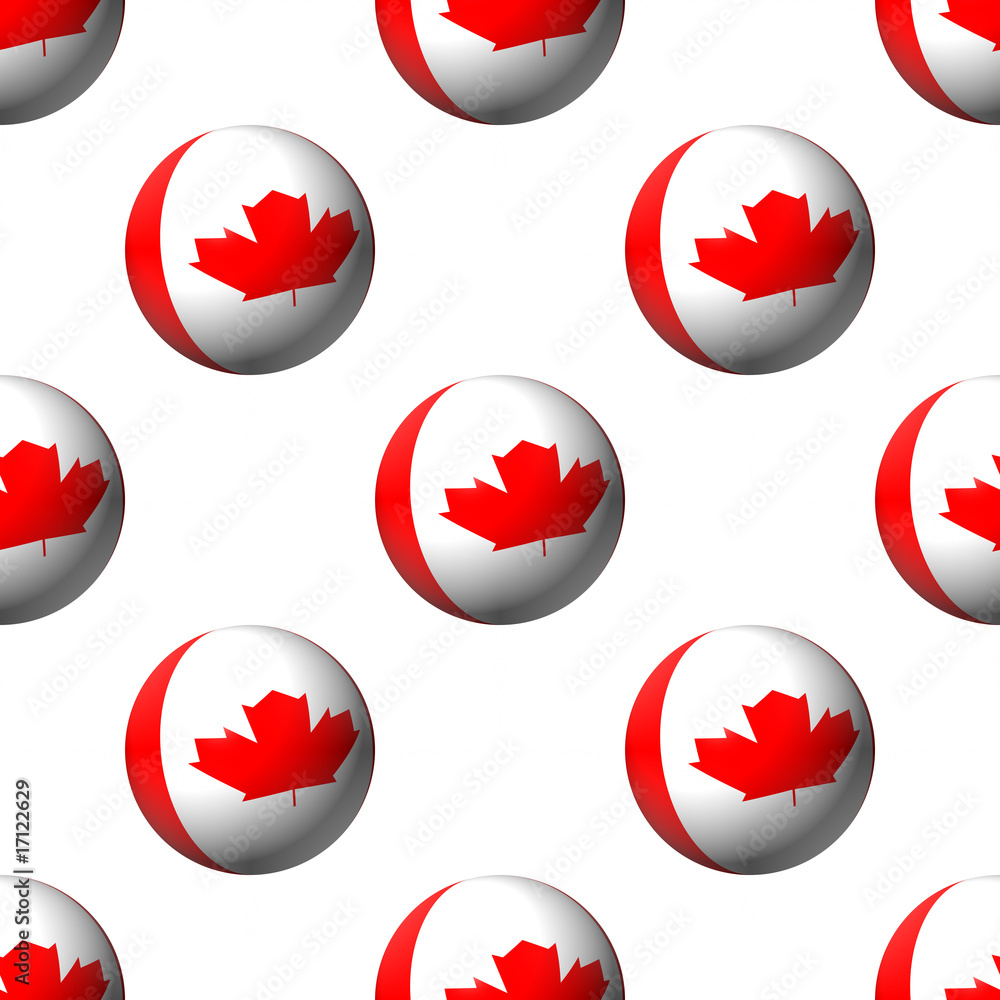 seamless Canadian flag spheres seamless Canadian flag spheres