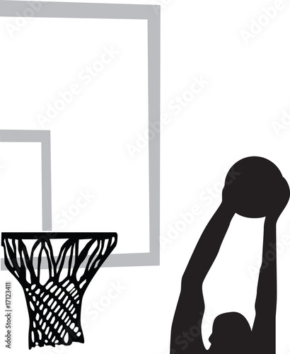 basketball player silhouette vector