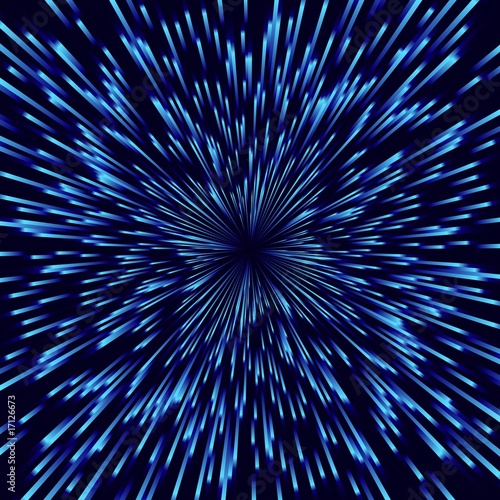 Blue vector fireworks  light burst
