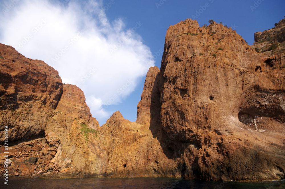 Fototapeta premium Corse roches volcaniques réserve de la Scandola
