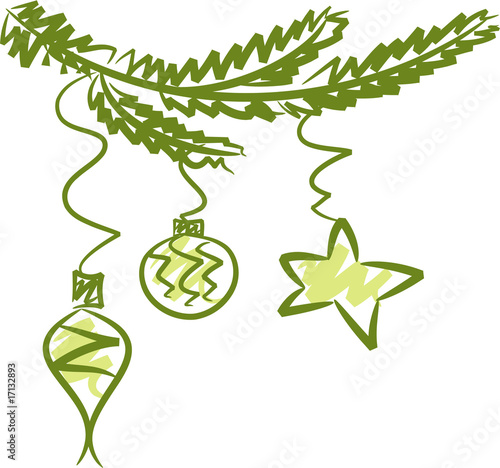 Advents-/Weihnachtsdekoration in Grün