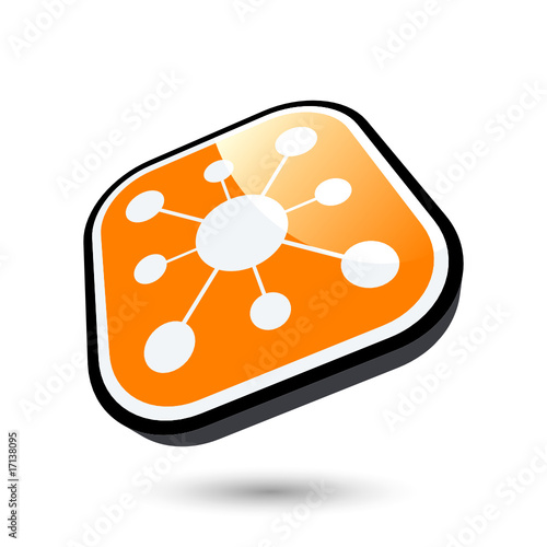 abstrakt netzwerk business logo