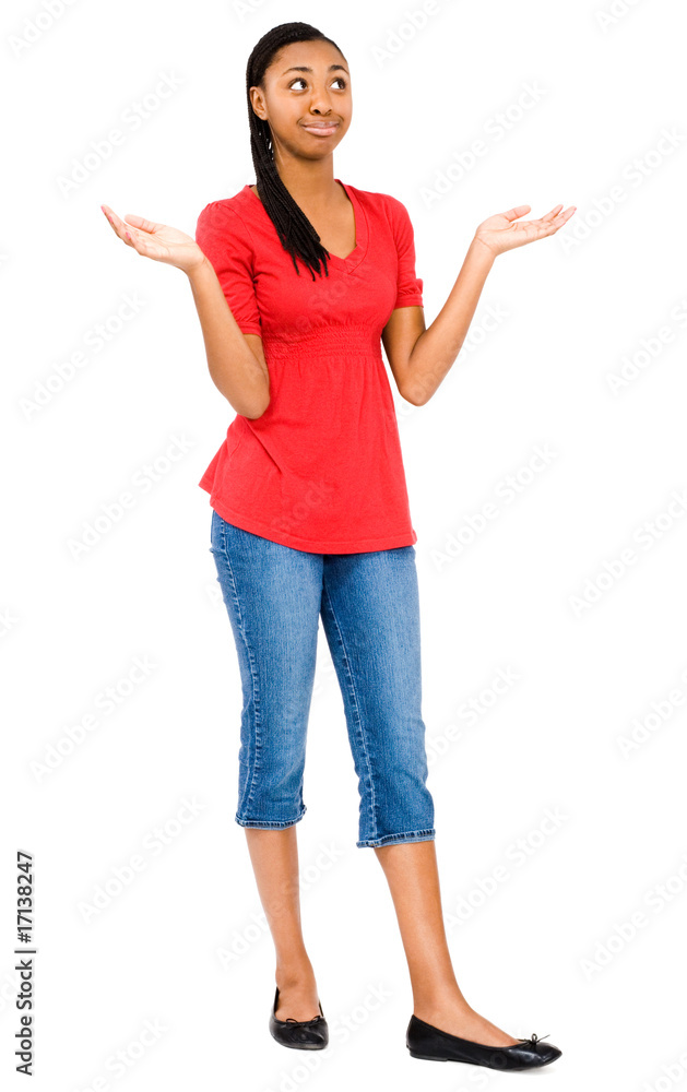 African teenage girl posing African teenage girl posing