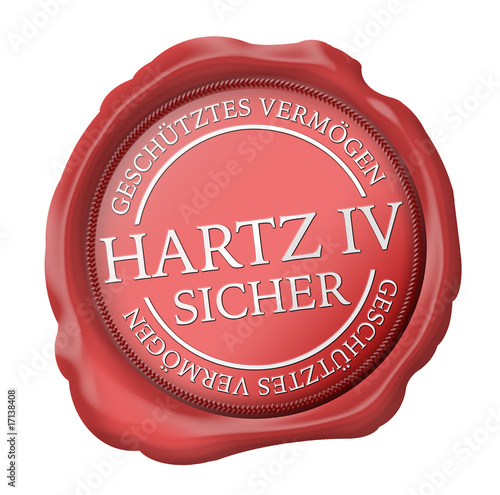 button siegel hartz iv sicher geschütztes vermögen photo