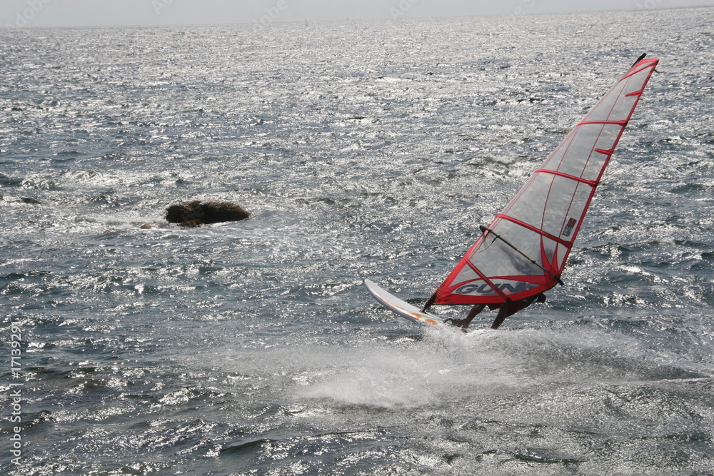 Naklejka premium planche à voile